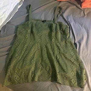 Torrid brand Green Patterned Women's Top